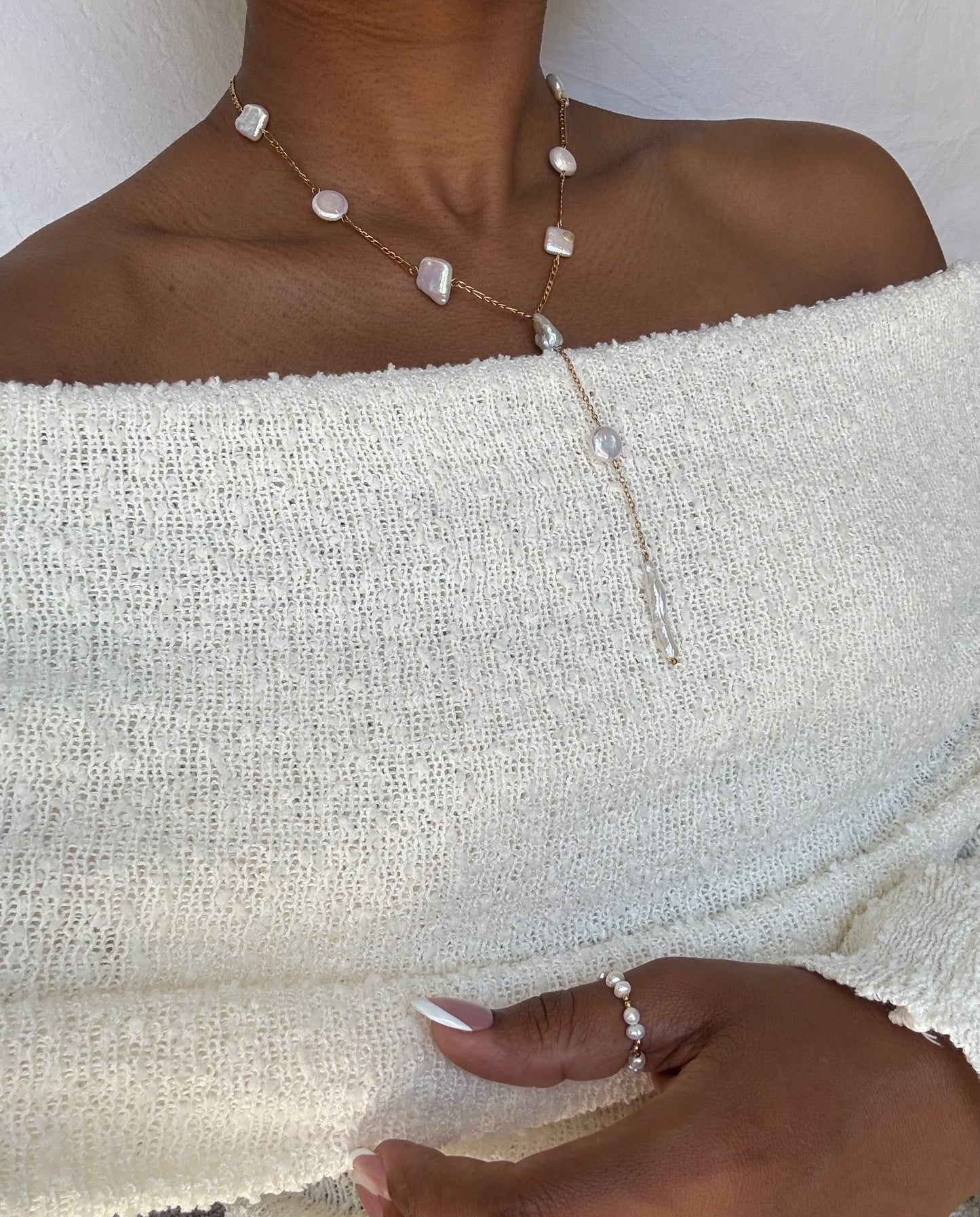 PEARL CASCADE NECKLACE